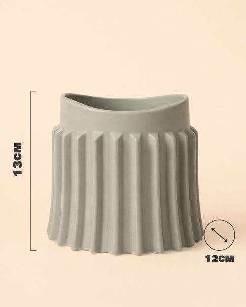 Raw - Maceta Cerámica Gris M 12 cm - Pur Plant