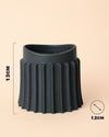Raw – Maceta Cerámica Negra M 12 cm - Pur Plant