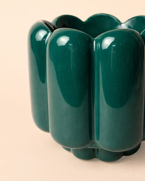 Retro – Maceta Cerámica Esmeralda M 11 cm - Pur Plant