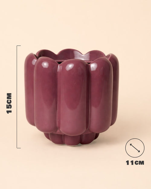 Retro – Maceta Cerámica Magenta M 11 cm - Pur Plant