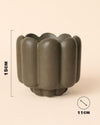 Retro – Maceta Cerámica Marrón Mate M 11 cm - Pur Plant