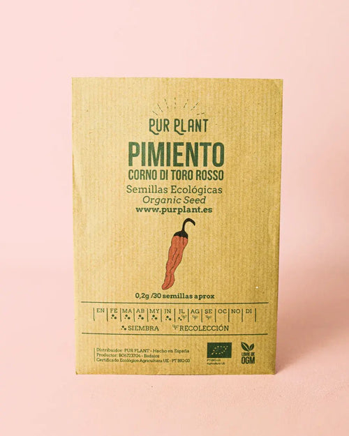 Semillas de Pimiento Italiano Rojo - Pur Plant