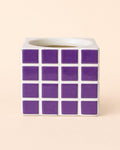 Tile – Mini Maceta Cerámica Morada 9 cm
