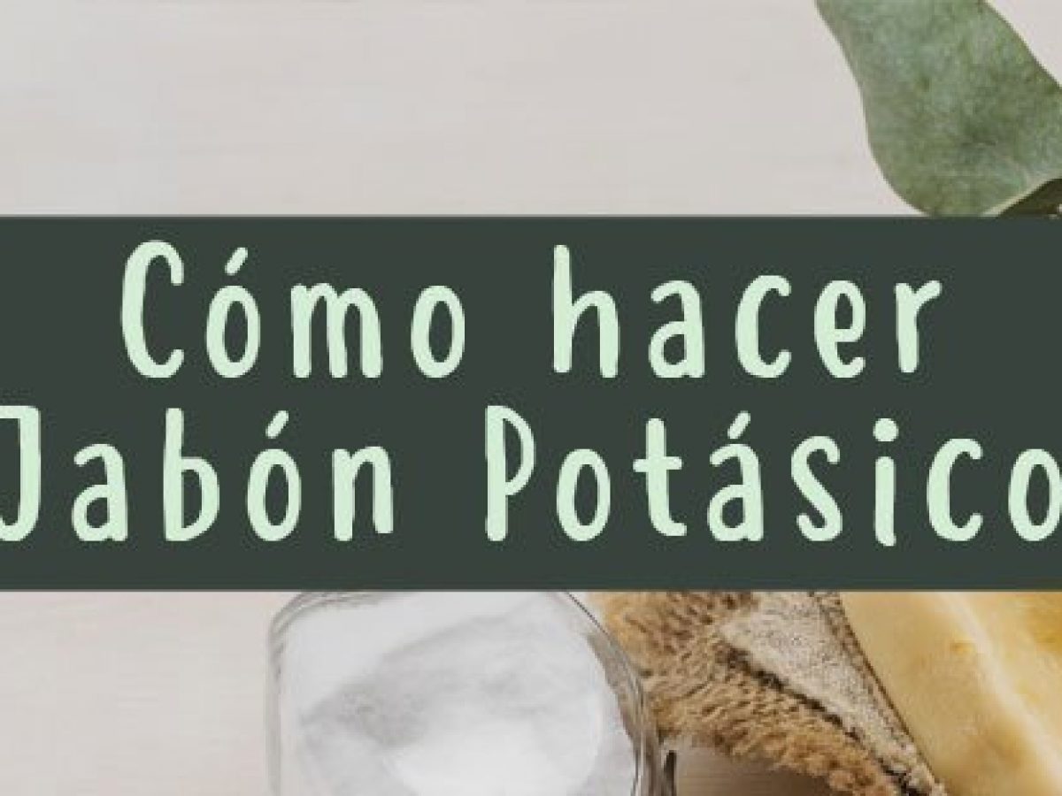 Cómo hacer jabón potásico casero- Receta jabón de potasa - Pur Plant