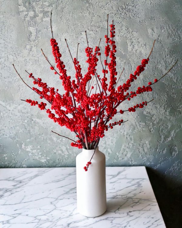 ramo de acebo rojo ilex