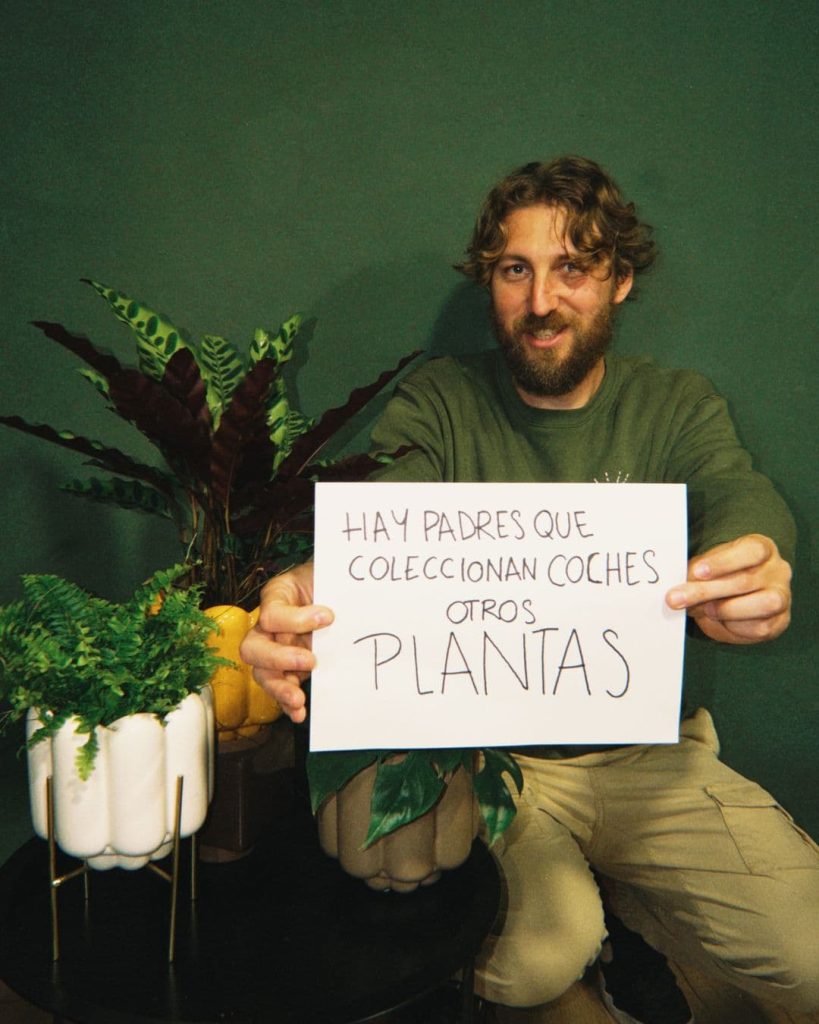 dia padre coleccionan plantas