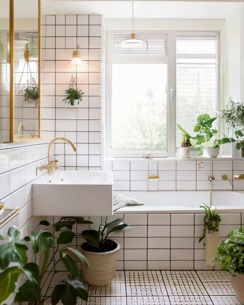 plantas para el cuarto de baño