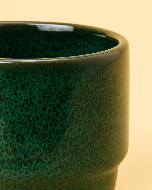 Mossy - Mini Maceta Cerámica Verde Musgo 6cm - Imagen 3