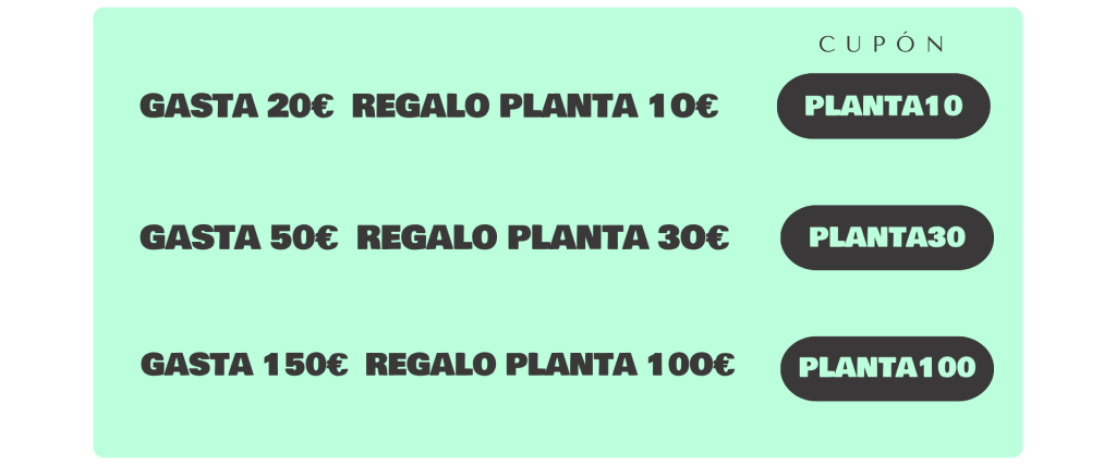 CUPONES REGALO PLANTAS BLACK WEEK