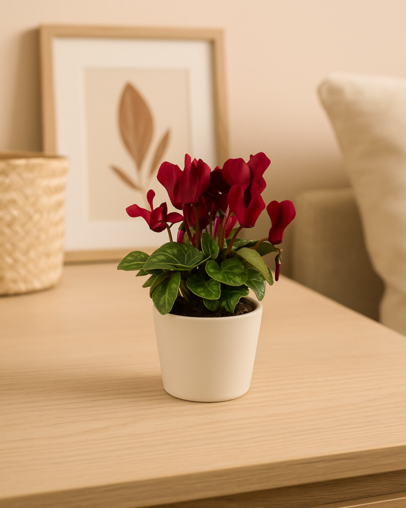 Cyclamen morado-contexto