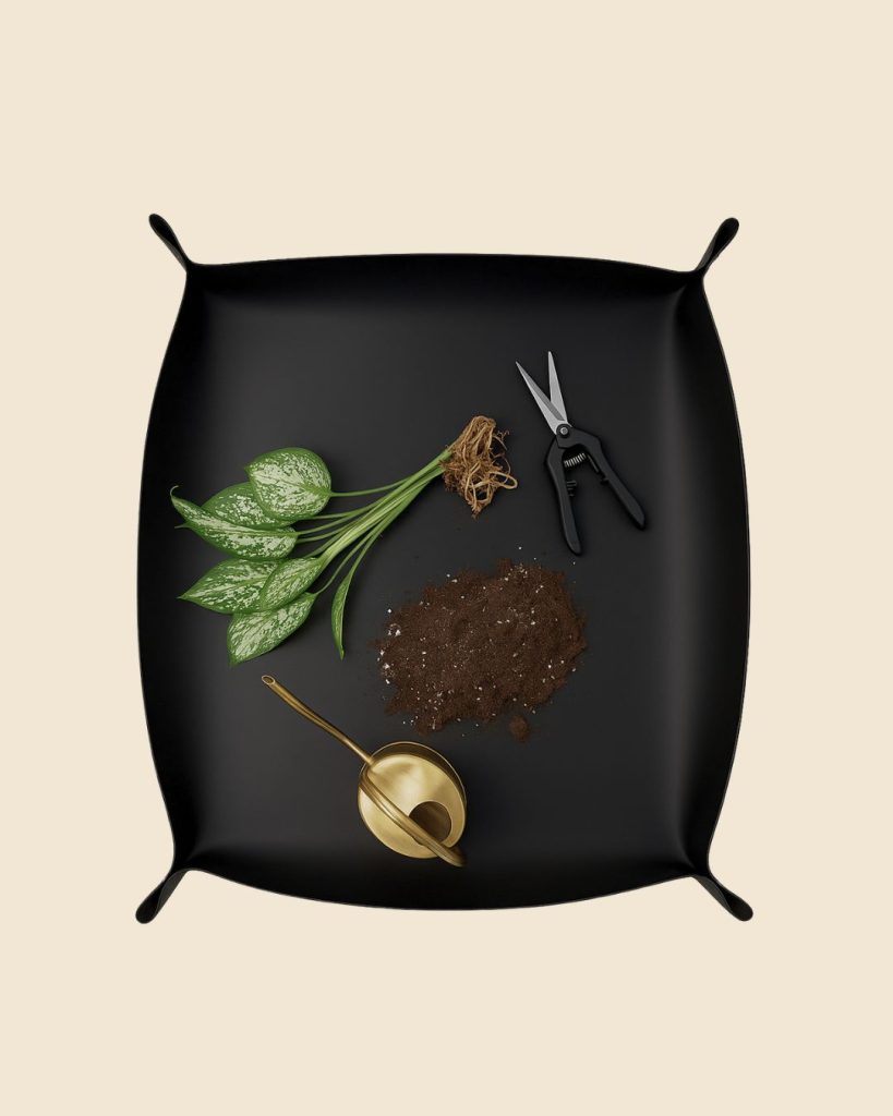 plant mat - alfombrilla negra trasplante