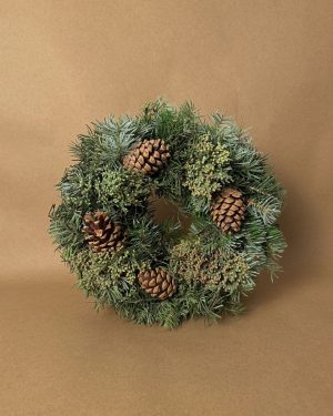 Corona de Navidad Decorada Natural 30 cm