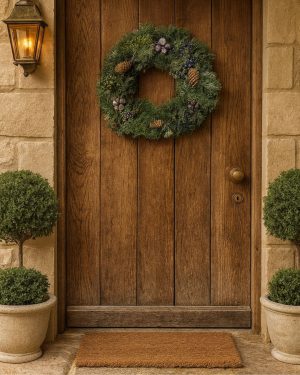 Corona de Navidad Decorada Natural 40 cm contexto