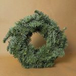 corona de navidad natural verde sin decor