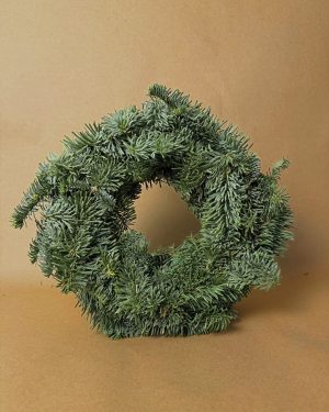 corona de navidad natural verde sin decor