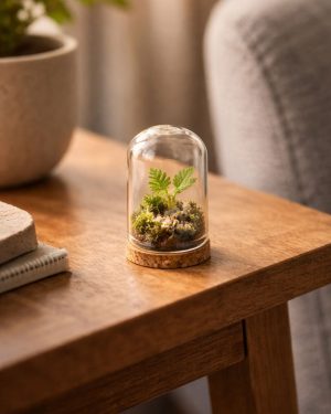 mini cupula cristal terrario