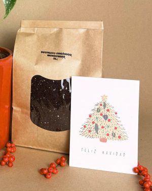 sustrato organico monsteras navidad